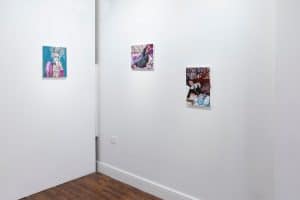 Installation image from Rhiannon Salisbury exhibition Habitual Submission with Delphian Gallery in London 2019