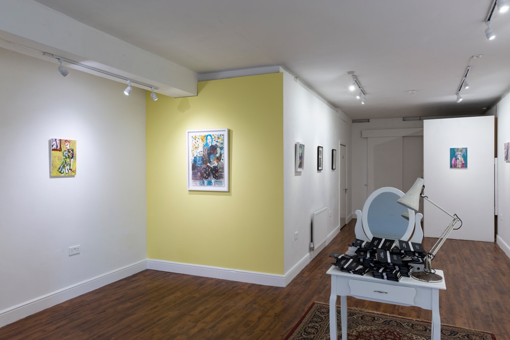 Installation image from Rhiannon Salisbury exhibition Habitual Submission with Delphian Gallery in London 2019